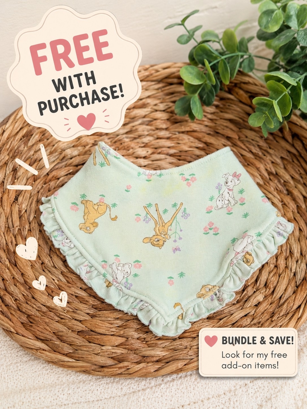 Disney Baby Ruffle Bandana Bib – Free with Purchase